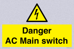 Danger AC Main switch 